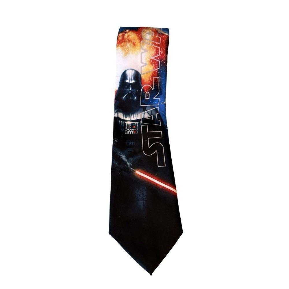 Star Wars Darth Vader Mens Neck Tie Sci Fi Lightsaber Death Star 57x3